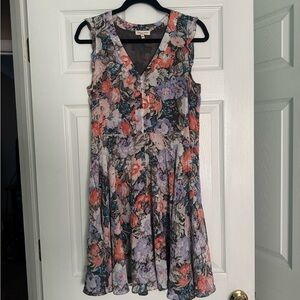 Rebecca Taylor Floral Sleeveless Dress - size 8